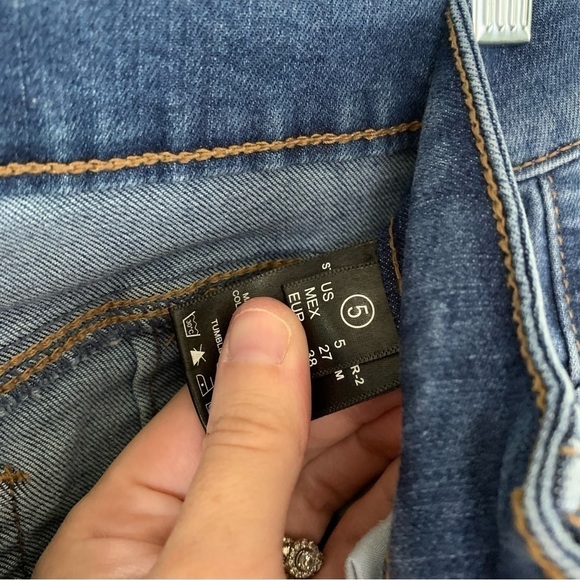 ENJEAN Dark Wash High Waist Skinny Jeans Size 5 Juniors - Picture 2 of 6